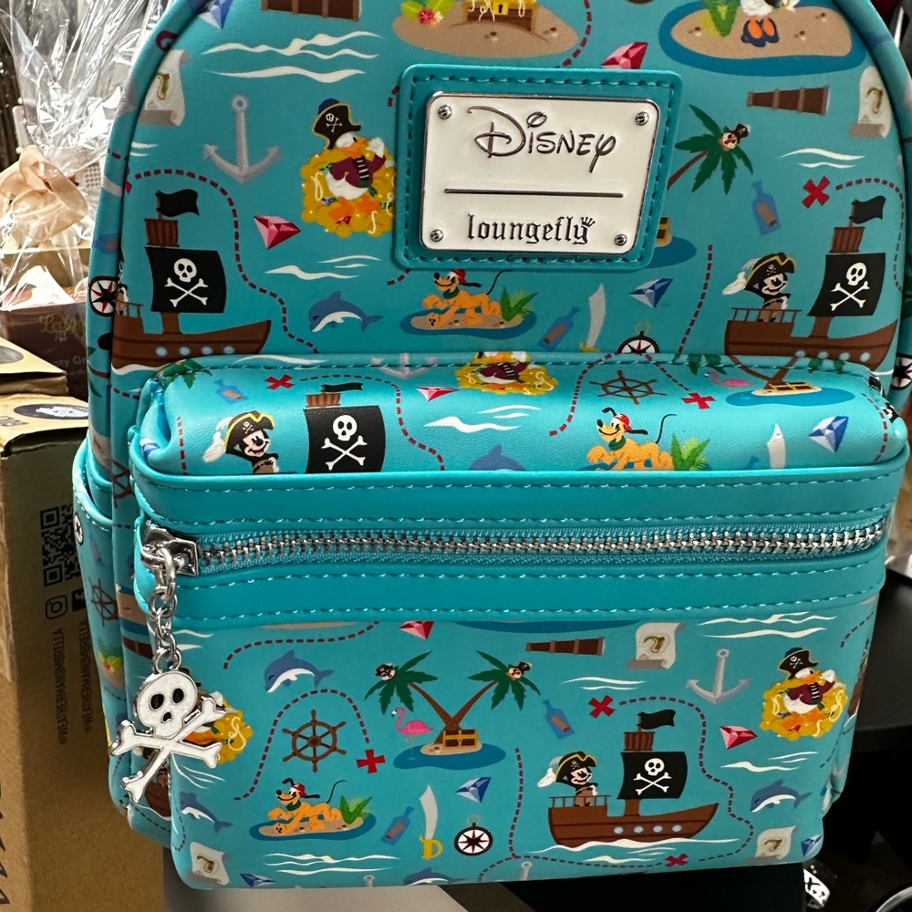 Loungefly Kids Pirate Adventure Backpack - Blue